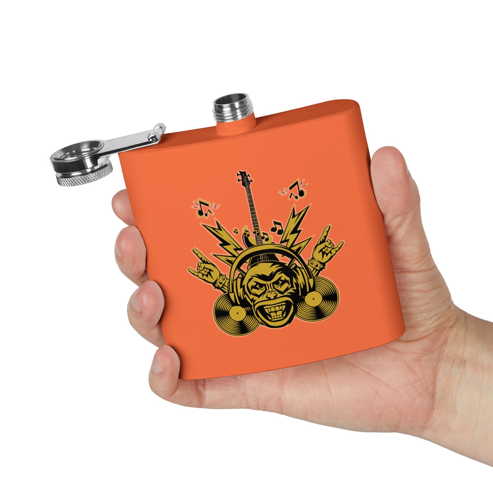 Flachmann für Rockmusikliebhaber – 170 ml Edelstahl-Flachmann