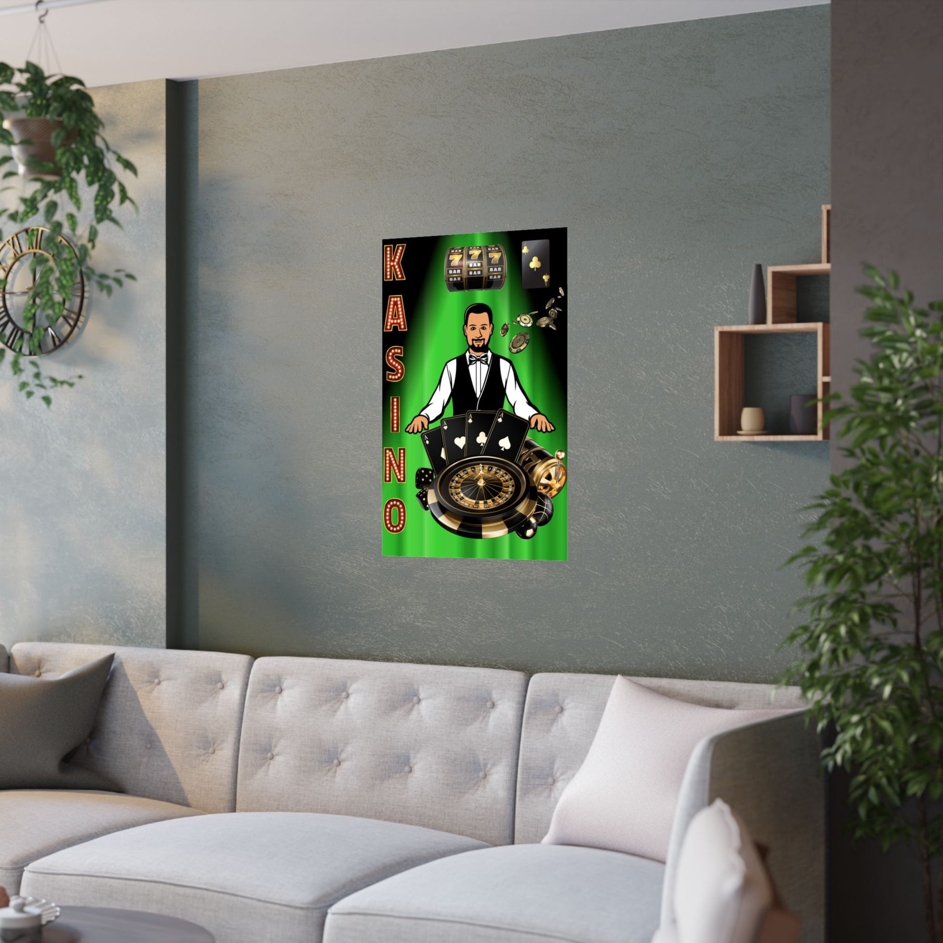 Casino Kunstdrucke, Vintage Gaming Poster, Wanddekoration für Spielzimmer, Poker Geschenk, Spieler Wandkunst, Lustiges Wohndekor