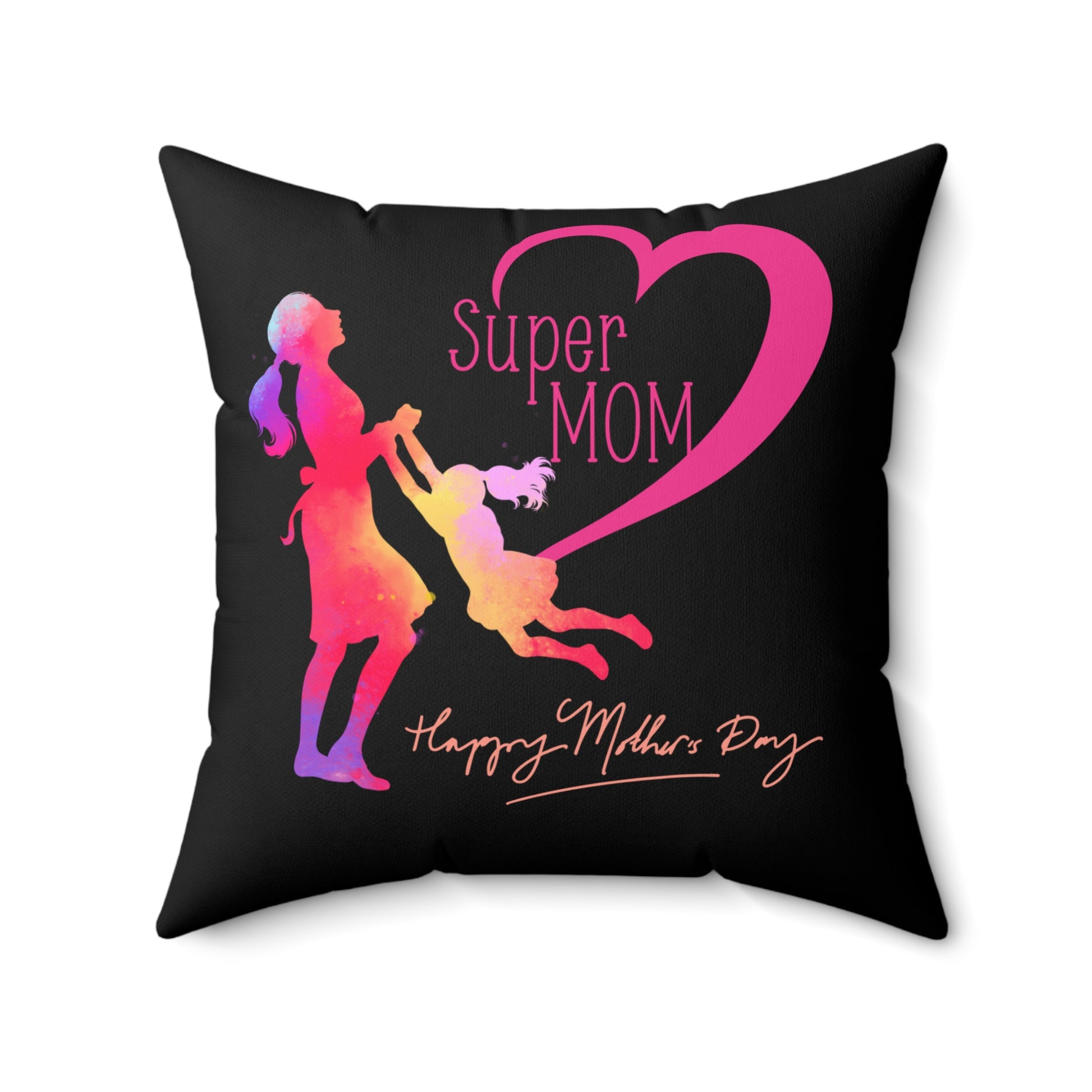 Super Mom Dekokissen, Geschenk für Mama, Muttertagsdeko, Wurfkissen für Mütter, Familien-Wohnzimmer-Akzent