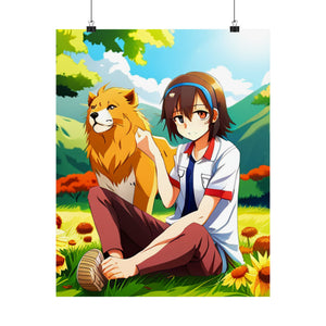 Vibrant Satin Poster Art - Anime Illustration Prints, Wall Art Decor, Gift for Fans, Room Aesthetic, Unique Artwork