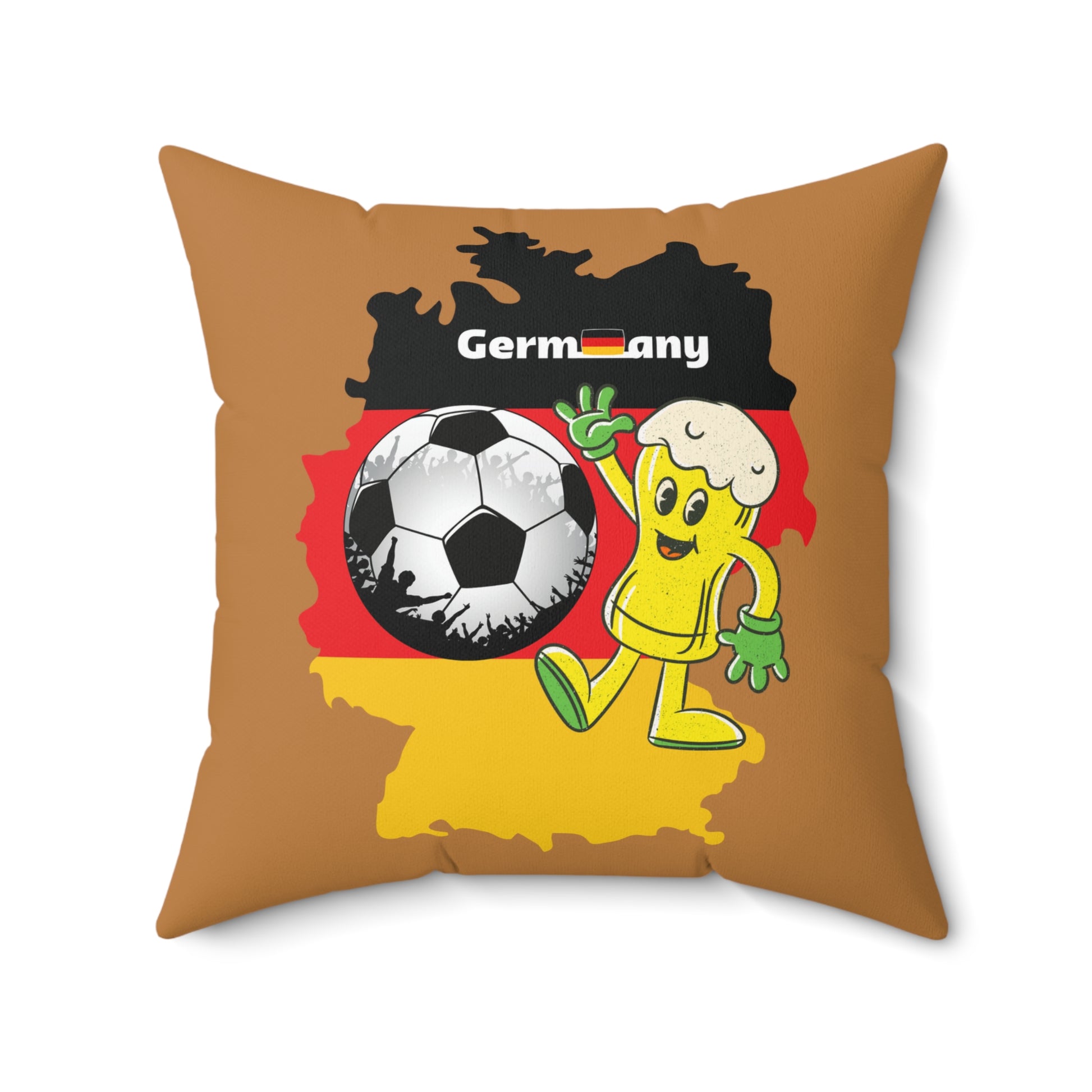 Deutschland Fußball Bierkissen, Fußball Deko, Fußball Fan Geschenk, Sportkissen, WM Deko, Einzigartiges Kissen