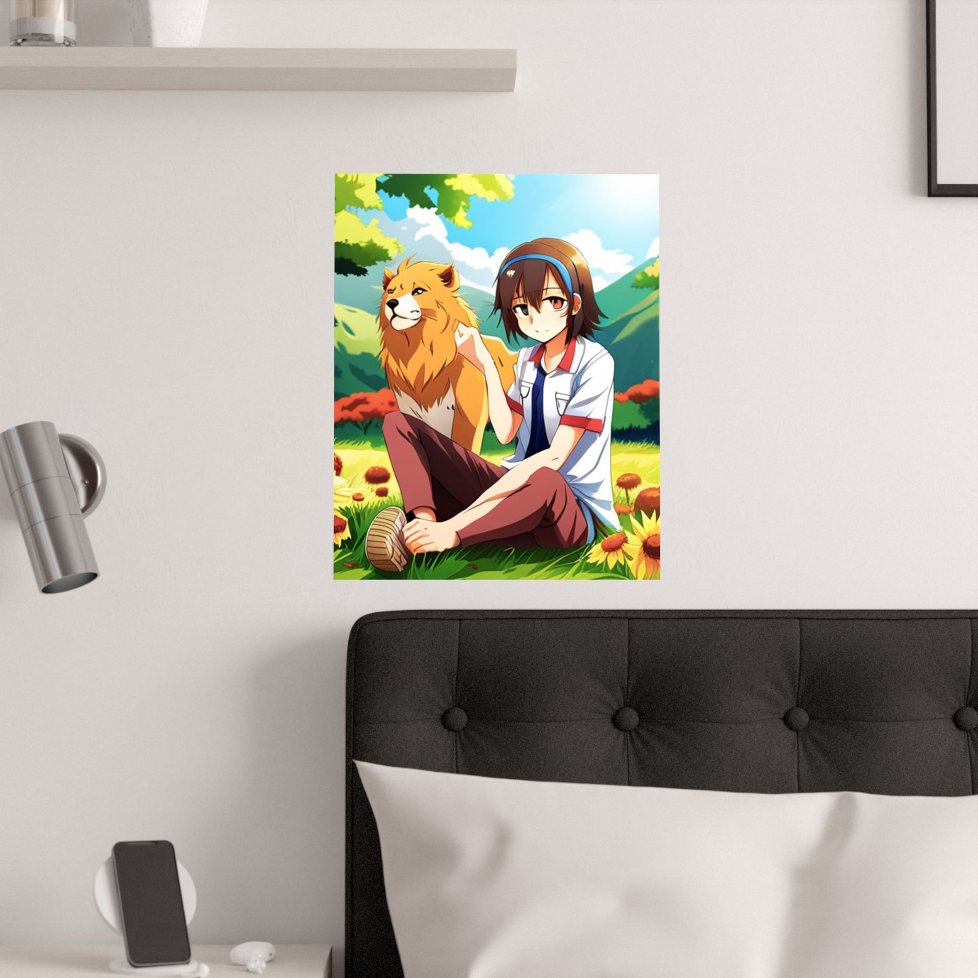 Vibrant Satin Poster Art - Anime Illustration Prints, Wall Art Decor, Gift for Fans, Room Aesthetic, Unique Artwork