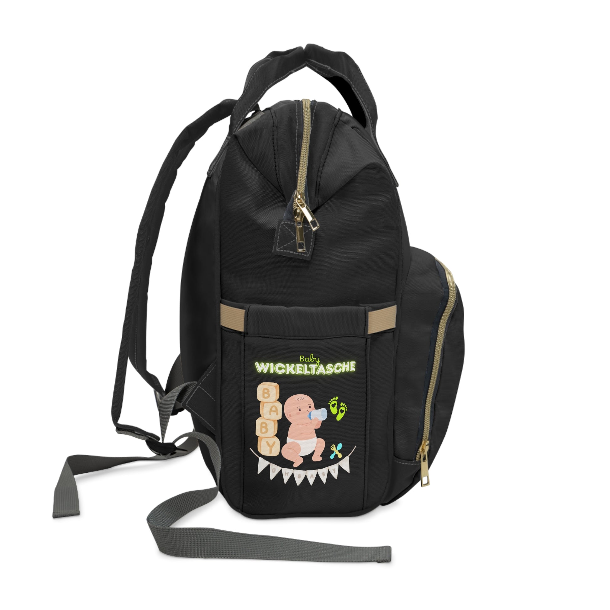 Stylischer multifunktionaler Wickelrucksack für moderne Eltern