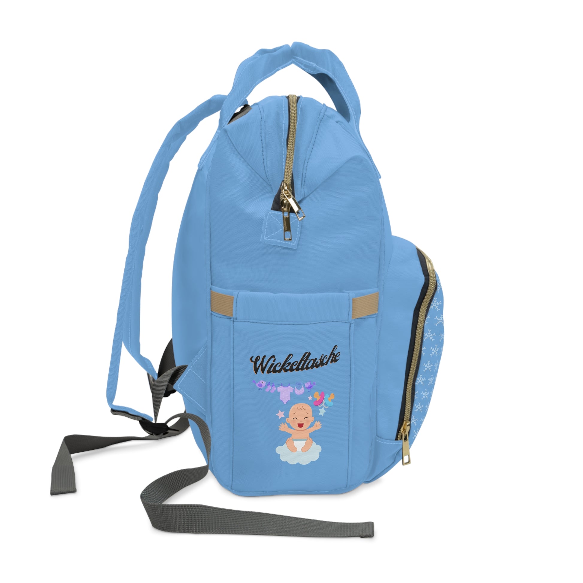 Stylischer multifunktionaler Wickelrucksack für moderne Eltern