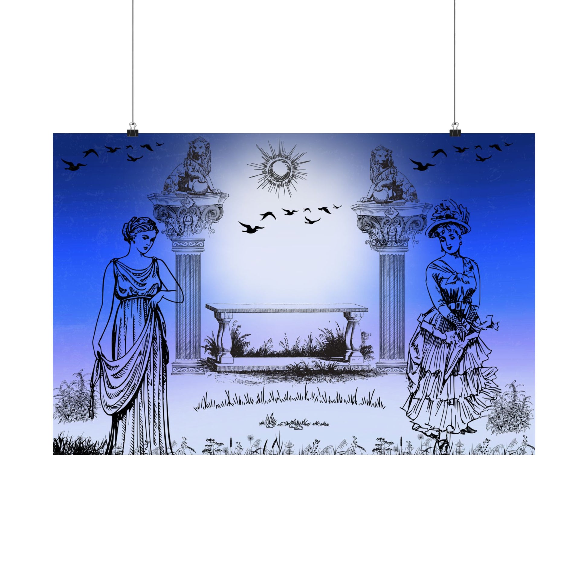 Elegantes Satin Poster Kunstdruck, Vintage Dekor, Home Wall Art, Retro Poster, Boho Wandästhetik, Einzigartige Geschenkidee