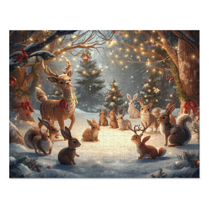Gemütliches Urlaubspuzzle, Familienspielabend, Geschenk für Kinder, Winterdeko, festliche Indoor-Aktivität