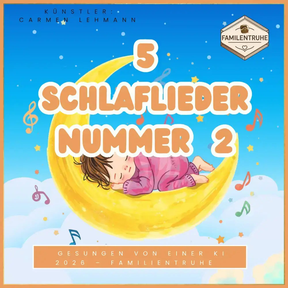5 Schlaflieder für Kinder Nummer 2- Beruhigende Melodien - Kinderlieder-Paket