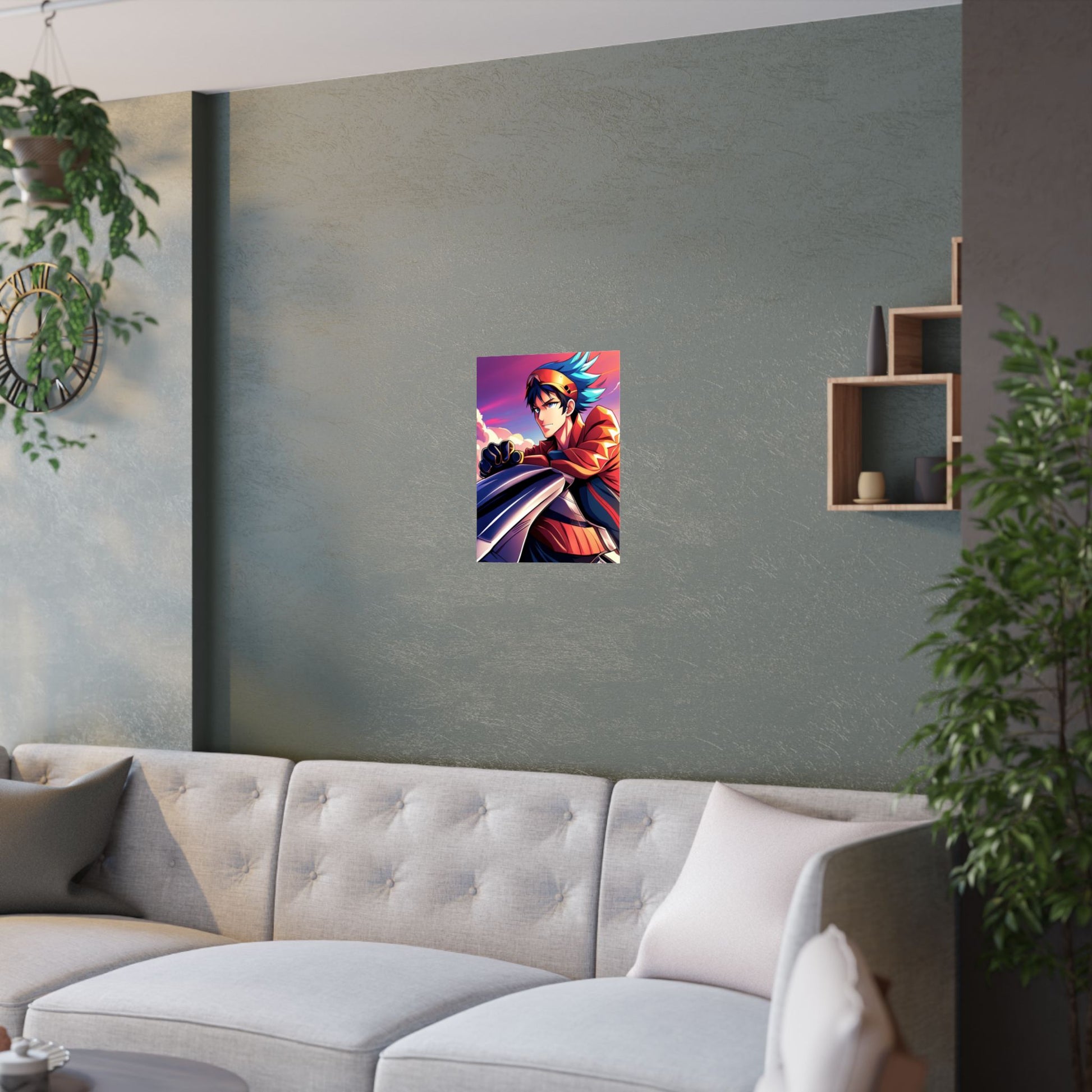 Satin Posterdruck – Lebendige Anime-Kunst zur Dekoration, Wandkunst für Gamer, einzigartiges Geschenk zum Geburtstag, Fan-Art-Dekoration