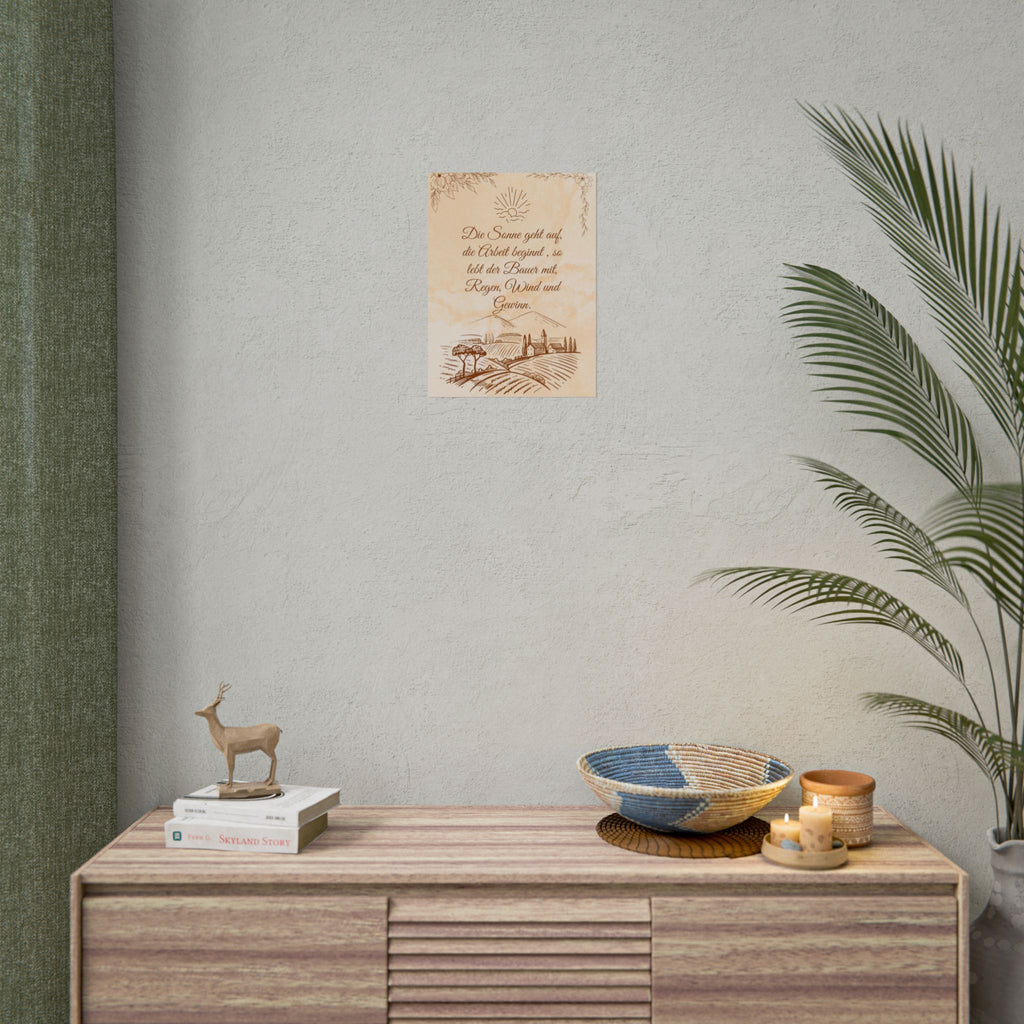 Copy of Rustikales Bauernhaus-Rollposter, Vintage-Wandkunst, Wohndekor, Geschenk für Bauern, inspirierendes Zitat-Dekor