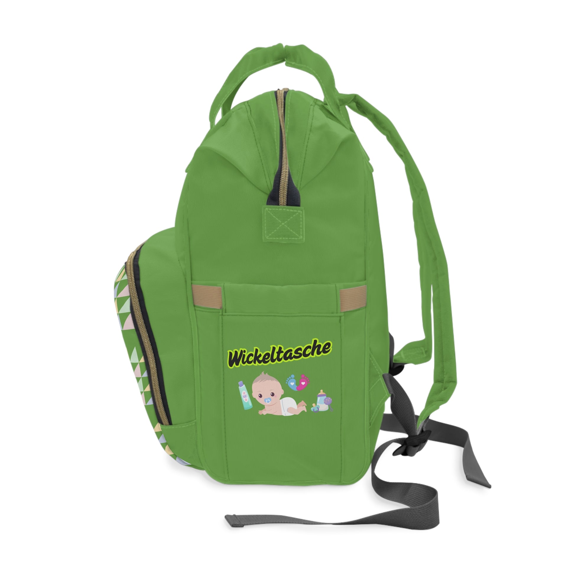 Farbenfroher multifunktionaler Wickelrucksack für Eltern – ideal für die Babypflege und auf Reisen
