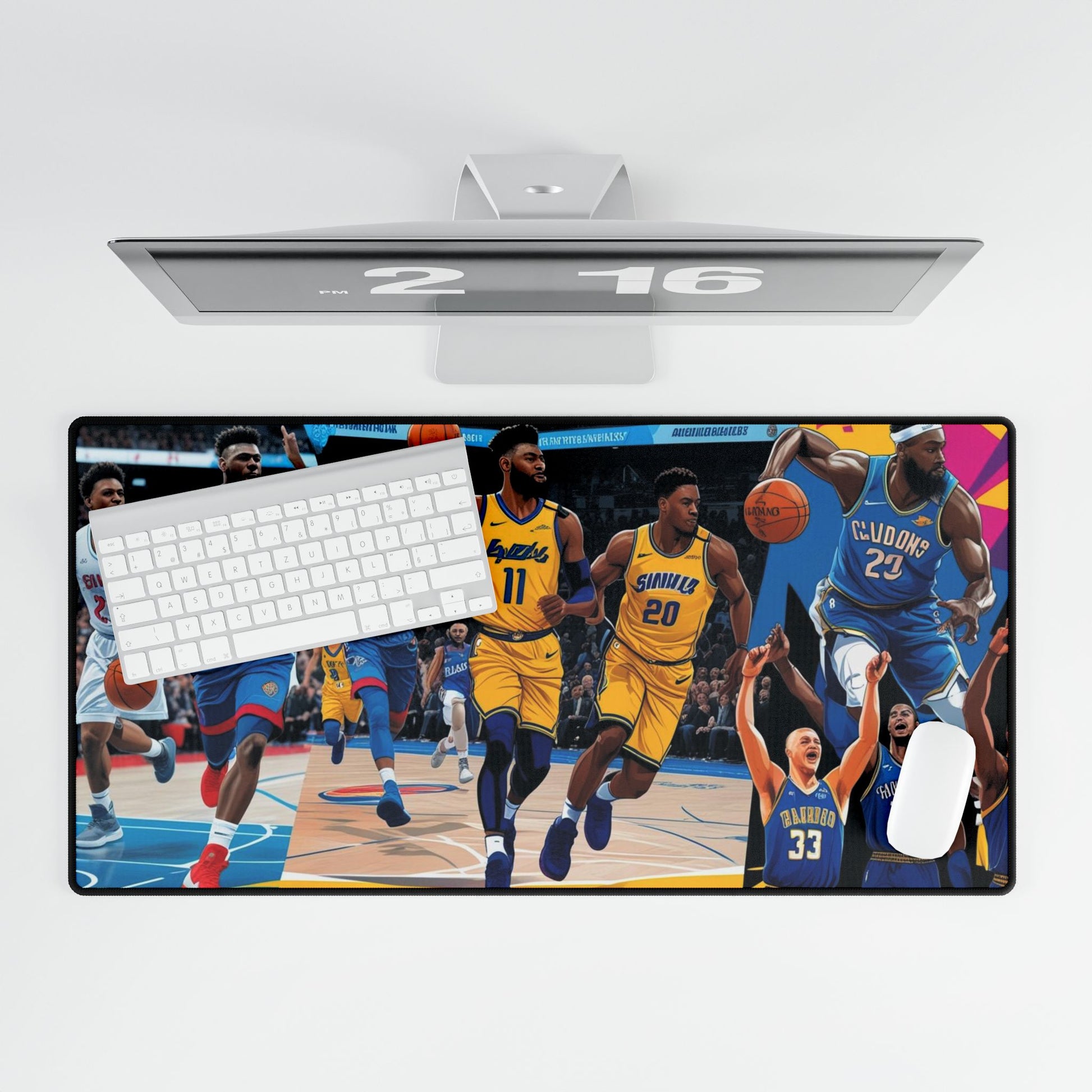 Stylische Schreibtischunterlagen für Gamer & Sportfans | Perfekt fürs Homeoffice, als Geschenk & Dekoration | Basketball-Vibes
