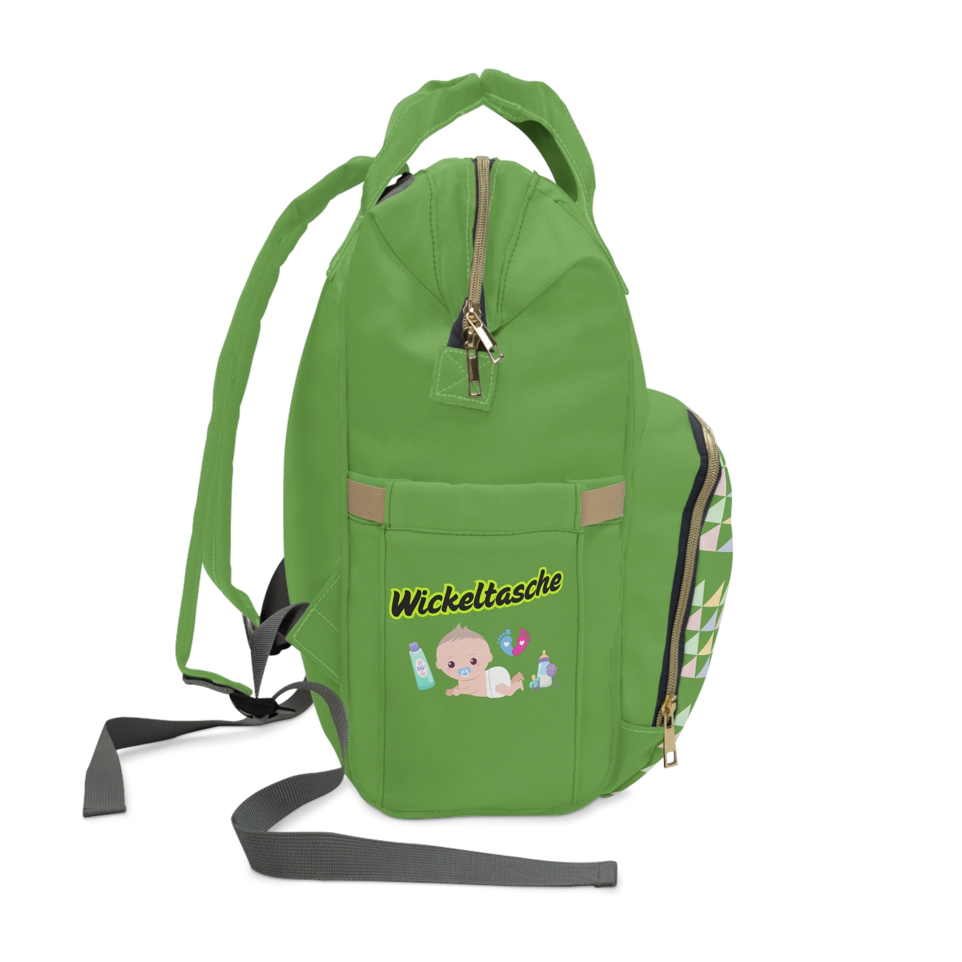 Farbenfroher multifunktionaler Wickelrucksack für Eltern – ideal für die Babypflege und auf Reisen