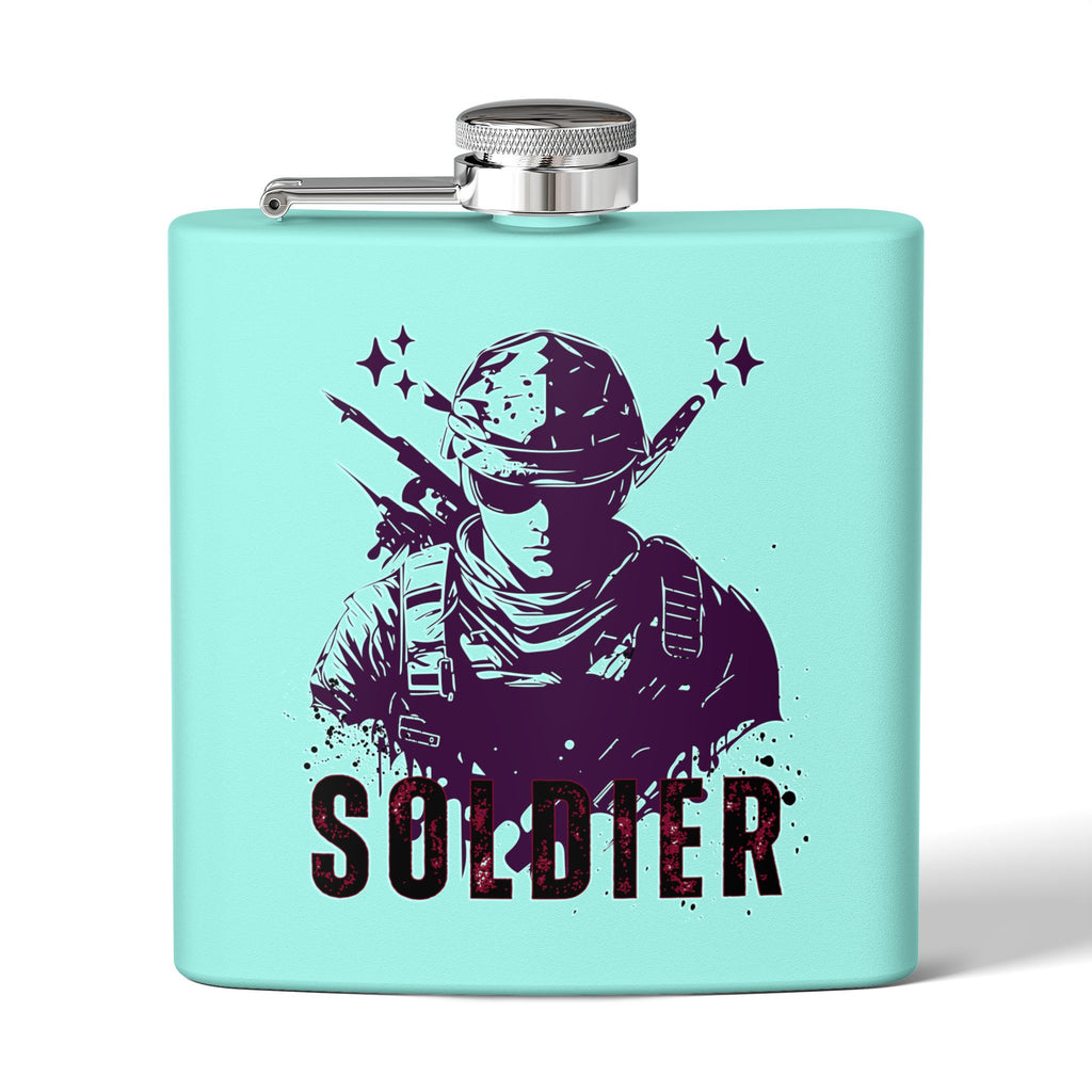 Edelstahl-Flachmann für Soldaten – 170 ml – langlebiges Geschenk für Militär-Enthusiasten