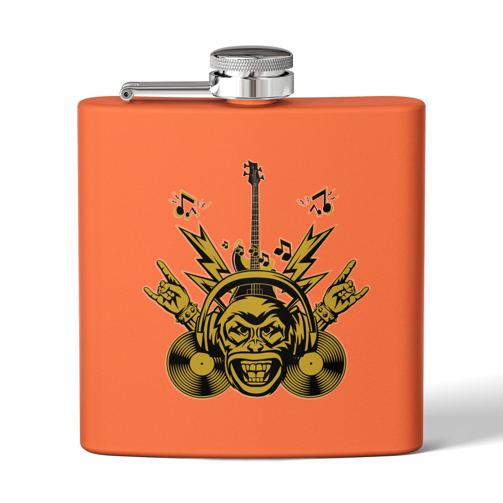 Flachmann für Rockmusikliebhaber – 170 ml Edelstahl-Flachmann