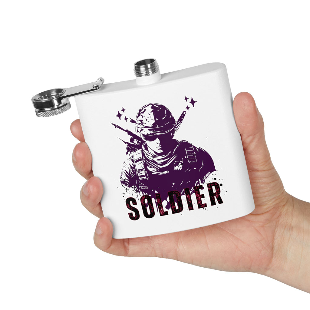 Edelstahl-Flachmann für Soldaten – 170 ml – langlebiges Geschenk für Militär-Enthusiasten