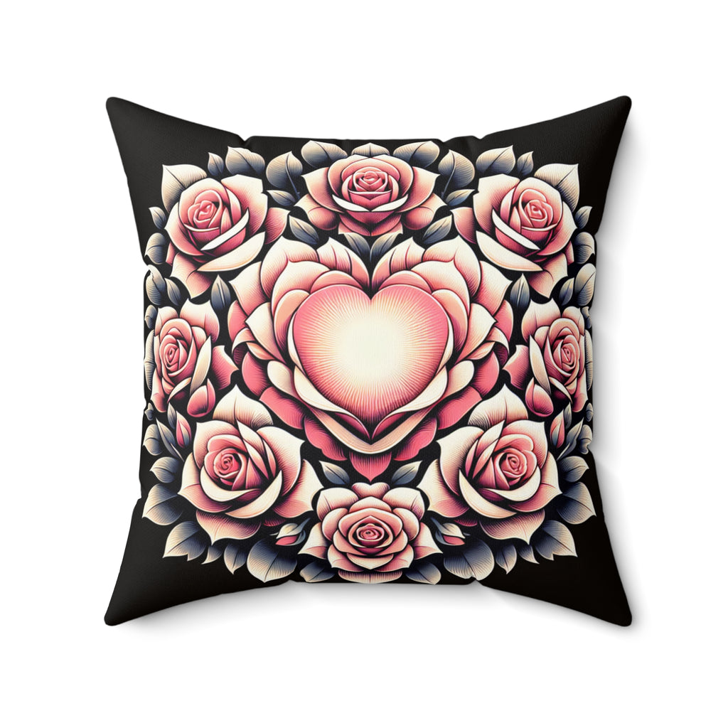 Romantisches Blumenkissen, gemütliches Wohndekor, Geschenk für die Liebsten, Valentinstag, Schlafzimmer-Akzent, einzigartiges Geschenk zur Wohnungserwärmung