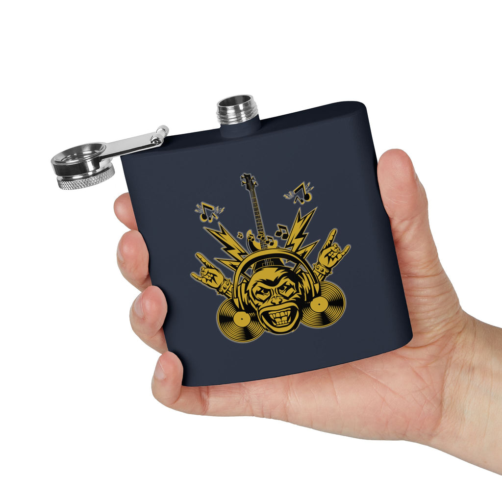 Flachmann für Rockmusikliebhaber – 170 ml Edelstahl-Flachmann
