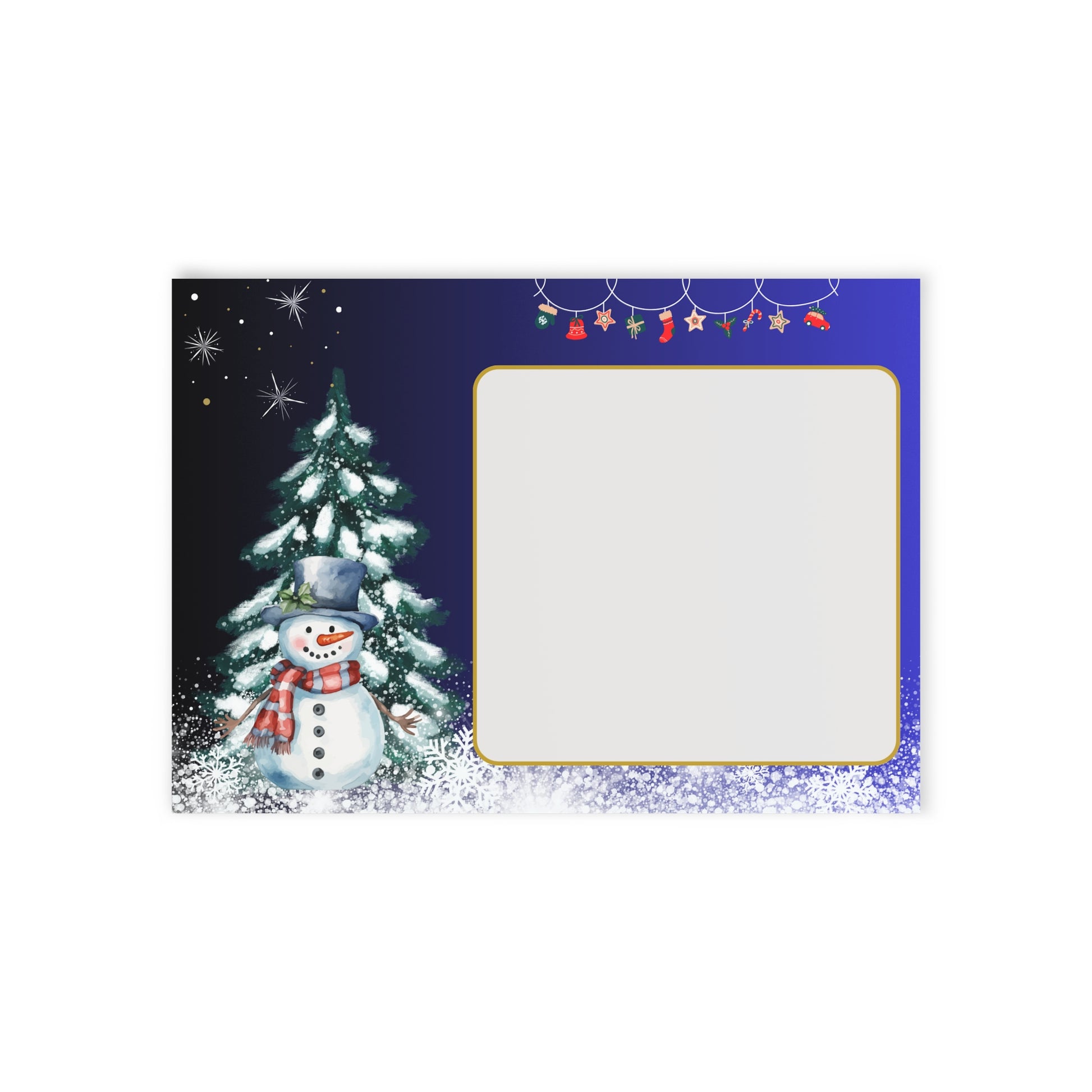 Weihnachtskarten – Fröhliche Weihnachtsstimmung, Festliche Grußkarten, Zweiseitige Weihnachtsdrucke, Weihnachtsmann- und Schneemann-Designs, Saisonales Kartenset