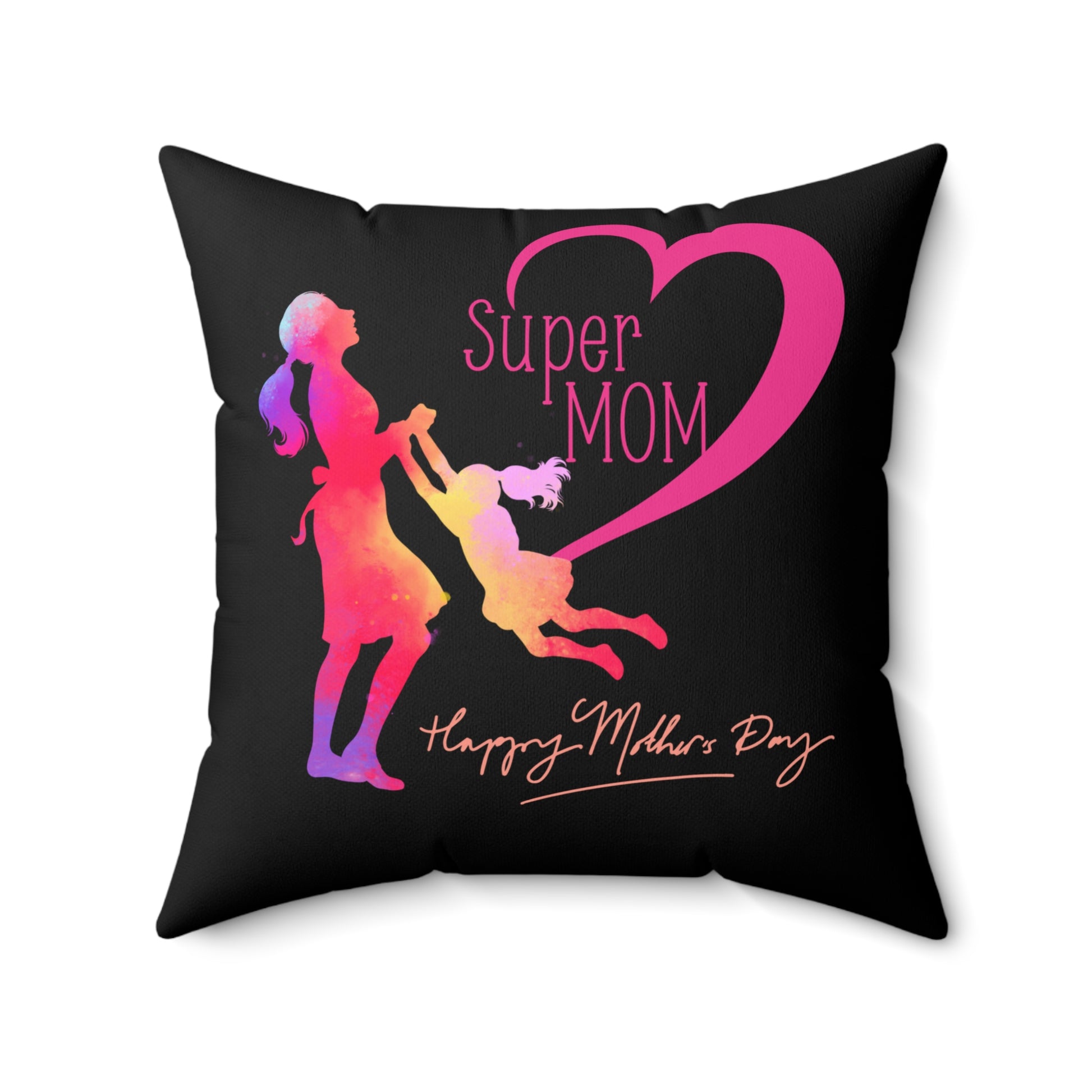 Super Mom Dekokissen, Geschenk für Mama, Muttertagsdeko, Wurfkissen für Mütter, Familien-Wohnzimmer-Akzent