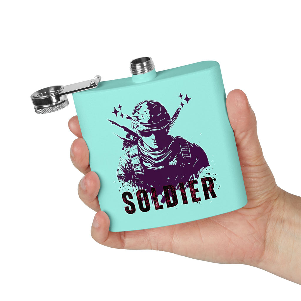 Edelstahl-Flachmann für Soldaten – 170 ml – langlebiges Geschenk für Militär-Enthusiasten
