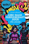 Cover of Mein Game Freundschaftsbuch für Jungs featuring colorful graffiti and gaming characters.