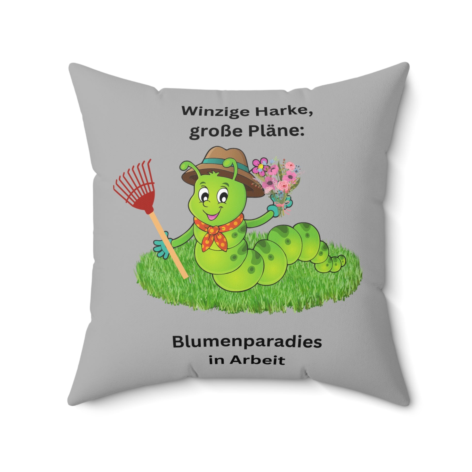 Skurriles Raupenkissen: Gartendeko für Pflanzenliebhaber, süßer Wohnakzent, Geschenk für Kinder, florales Kinderzimmerdekor, gemütliches Couchkissen
