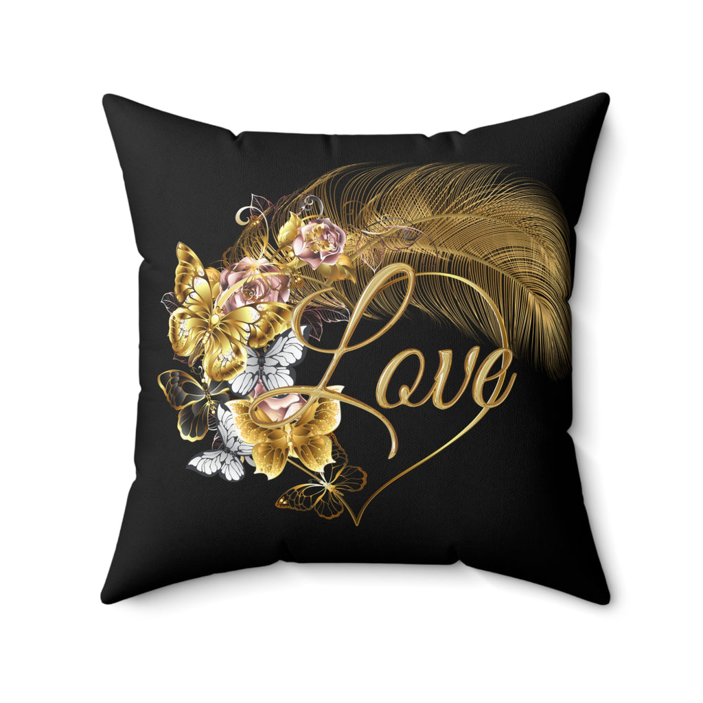 Romantisches Blumenkissen - Liebesdekor für Zuhause, Geschenk für Sie, gemütlicher Wohnzimmerakzent, Hochzeit, Jahrestag, Wohndekor