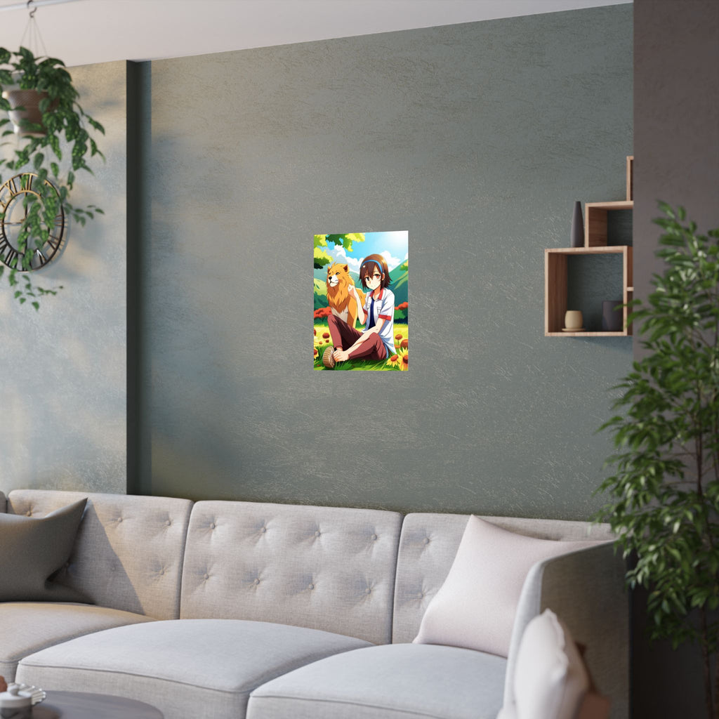 Vibrant Satin Poster Art - Anime Illustration Prints, Wall Art Decor, Gift for Fans, Room Aesthetic, Unique Artwork