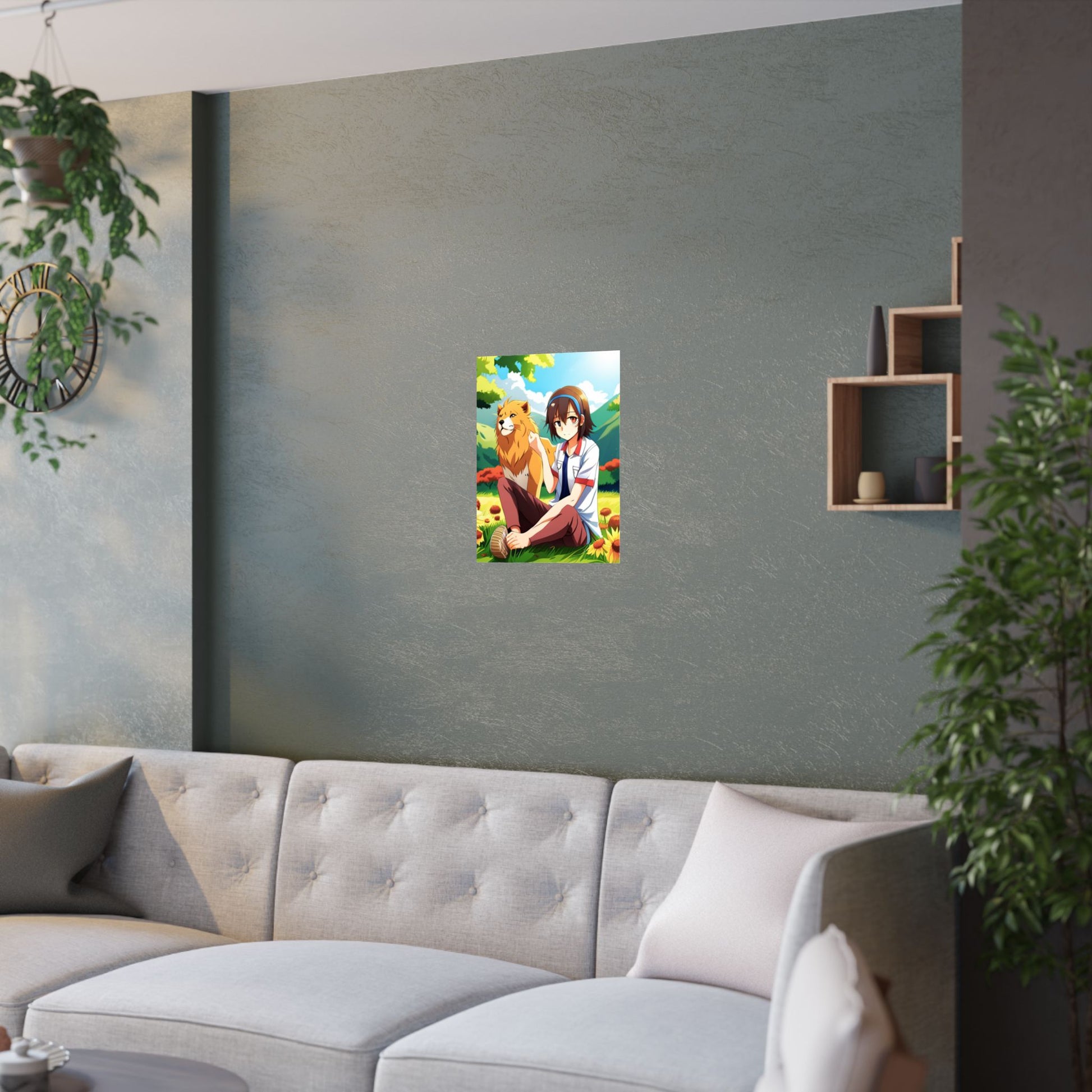 Vibrant Satin Poster Art - Anime Illustration Prints, Wall Art Decor, Gift for Fans, Room Aesthetic, Unique Artwork