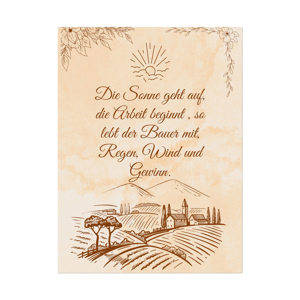 Copy of Rustikales Bauernhaus-Rollposter, Vintage-Wandkunst, Wohndekor, Geschenk für Bauern, inspirierendes Zitat-Dekor