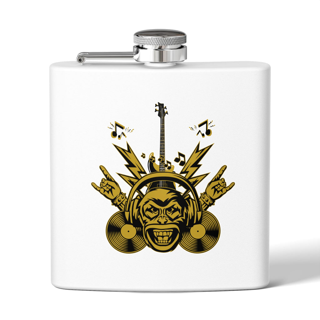 Flachmann für Rockmusikliebhaber – 170 ml Edelstahl-Flachmann