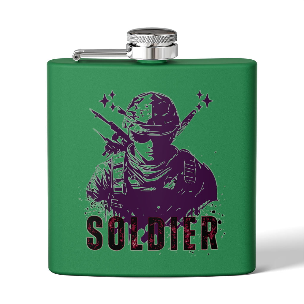 Edelstahl-Flachmann für Soldaten – 170 ml – langlebiges Geschenk für Militär-Enthusiasten