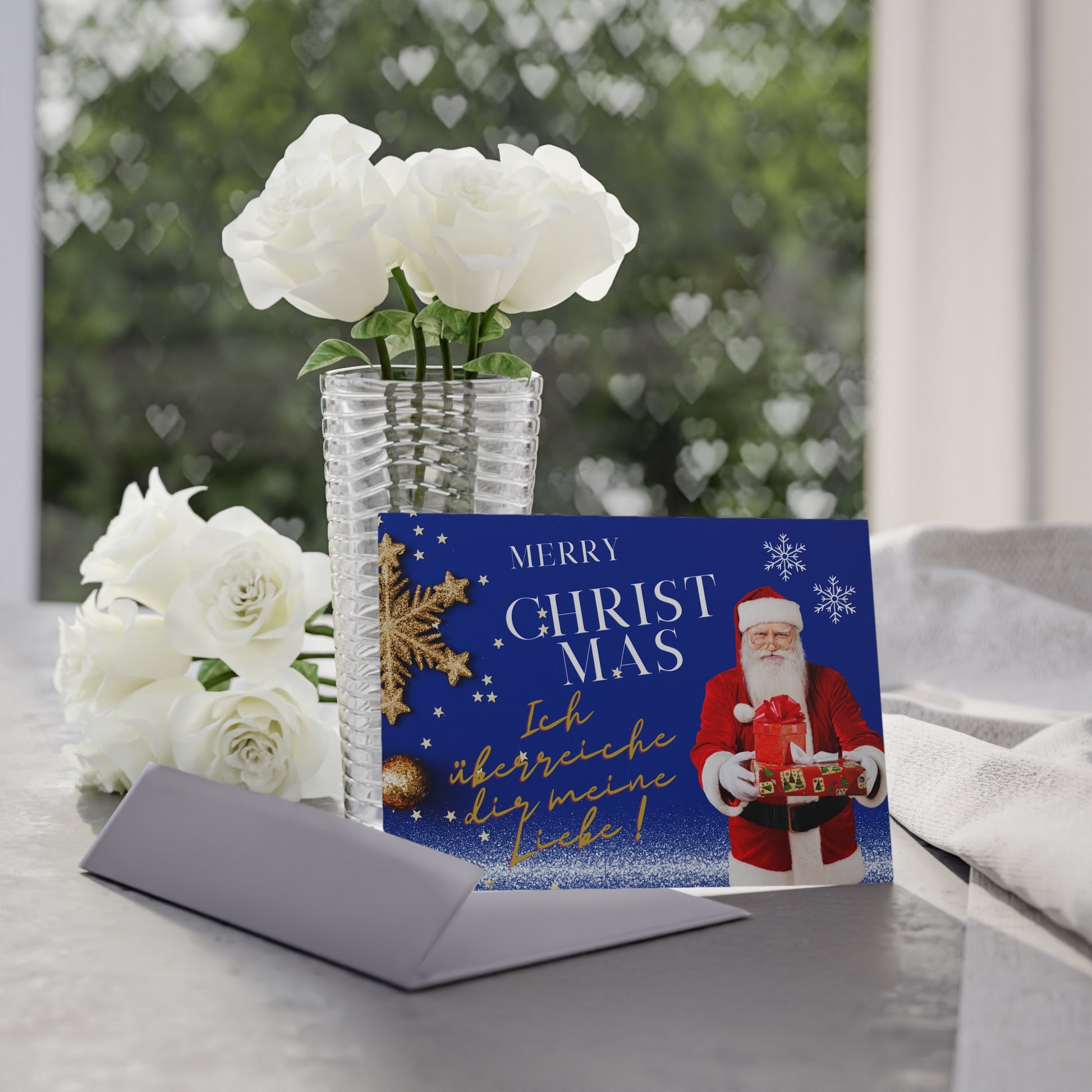 Weihnachtskarten, Festliche Grußkarten, Zweiseitig bedruckte Karten, Frohe Weihnachten-Karten, Winter-Feierkarten