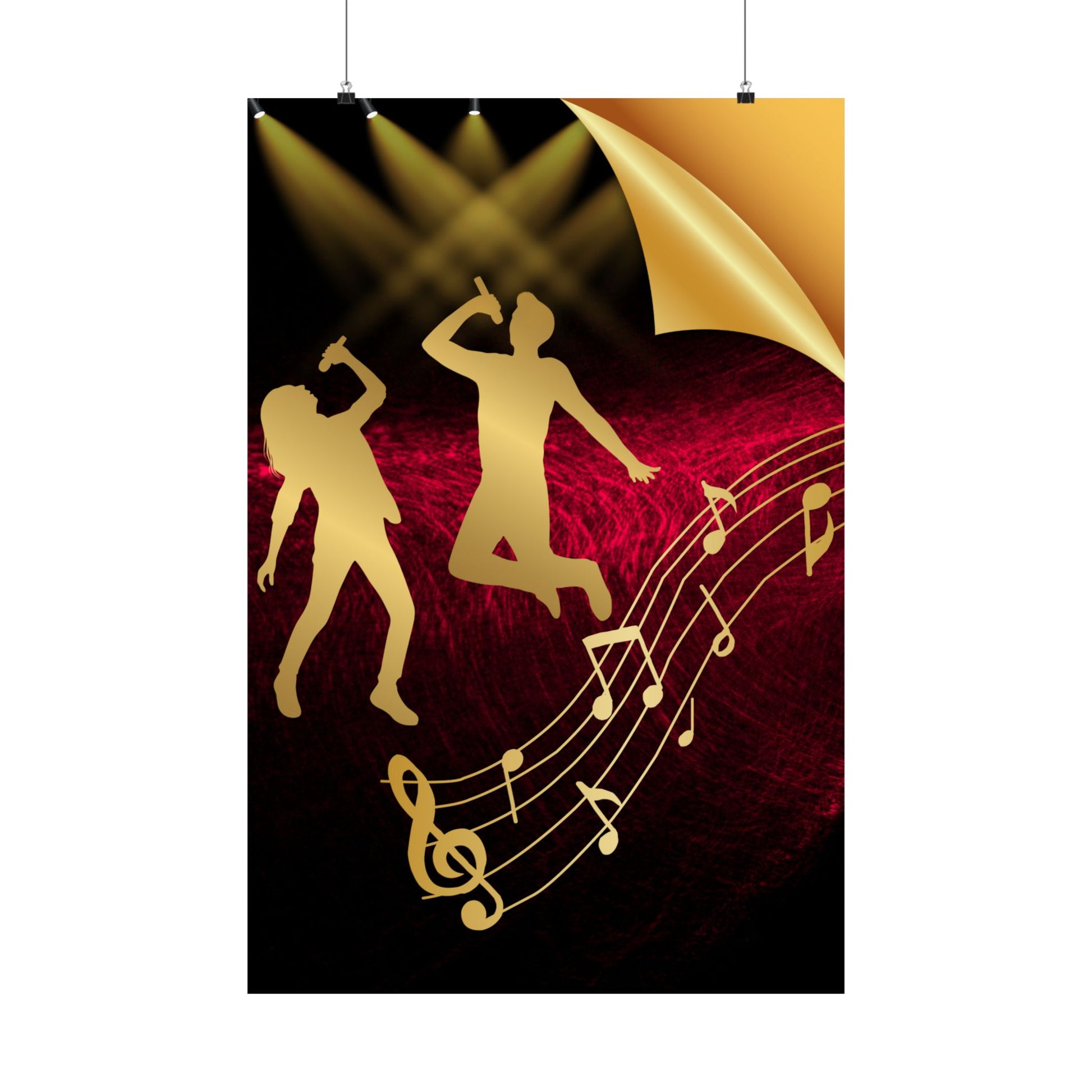 Lebendige Satin-Poster für Musikliebhaber – Perfekte Wandkunst, Heimdekoration, Geschenk für Musiker, Party-Dekor, Musikfestival-Dekor