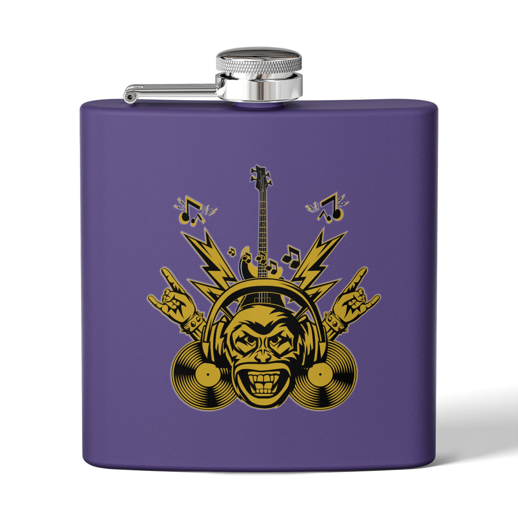 Flachmann für Rockmusikliebhaber – 170 ml Edelstahl-Flachmann