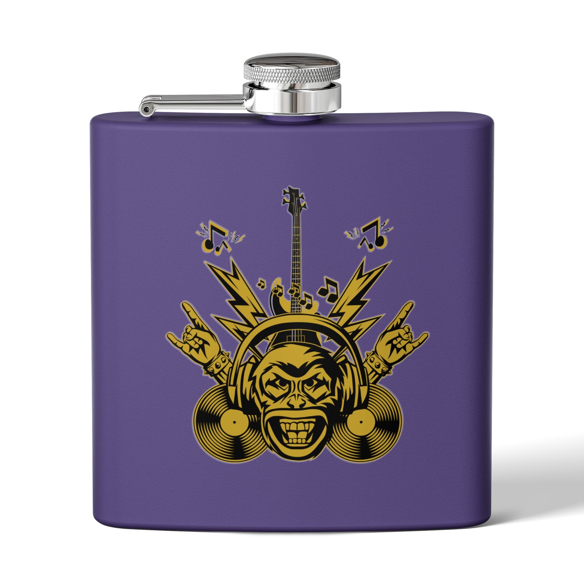 Flachmann für Rockmusikliebhaber – 170 ml Edelstahl-Flachmann