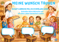 Wunschposter Backstube Kinder und Bäcker Digital Nr. 2 mit Kindern in einer Backstube, die ihre Wünsche aufschreiben.