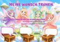 Wunschposter für Kinder Fee Poster Nummer 4 Digital mit Feen und Wunschtruhen.