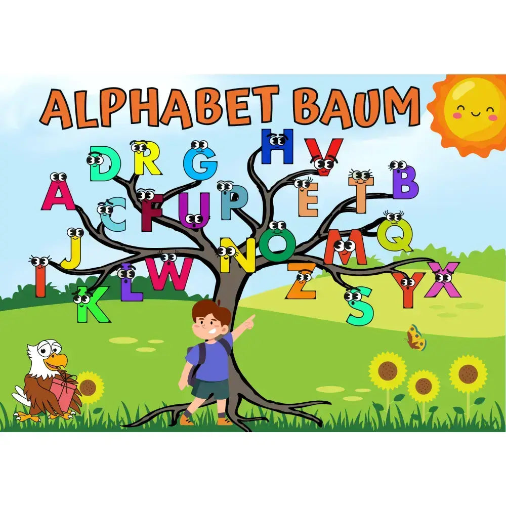 ABC Poster-Alphabet Baum Digital für Kinder - Poster