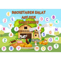 ABC Poster-Buchstabensalat auf dem Bauernhof Digital - Poster
