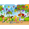ABC Poster-Spaziergang mit Kinder Digital - Poster