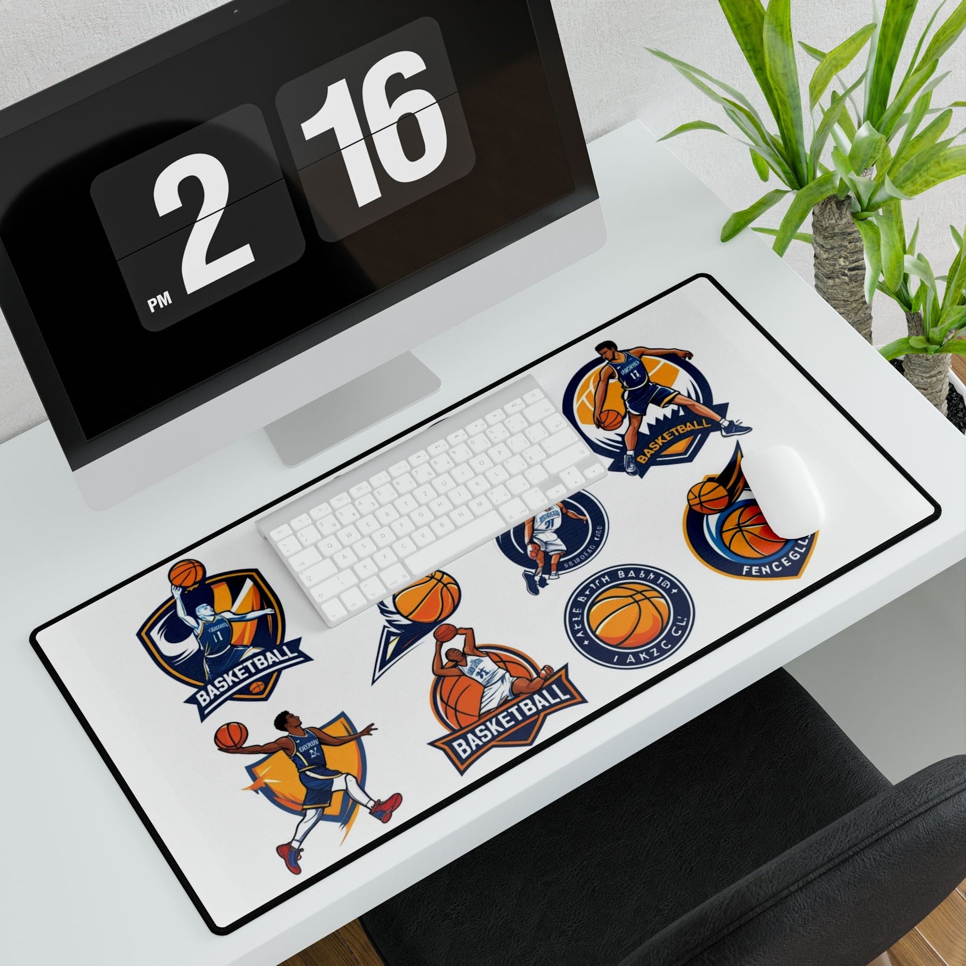 Basketball Schreibtischmatten - Geschenk für Sportliebhaber, Gaming - Matte - Familientruhe