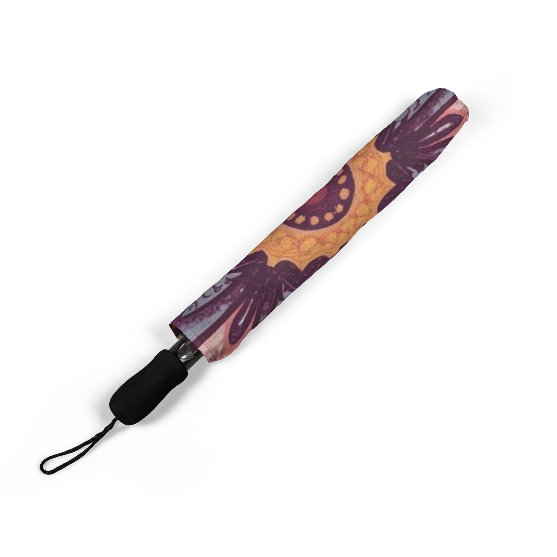 Blumen Design Regenschirm, Stylische Regenbekleidung - Familientruhe