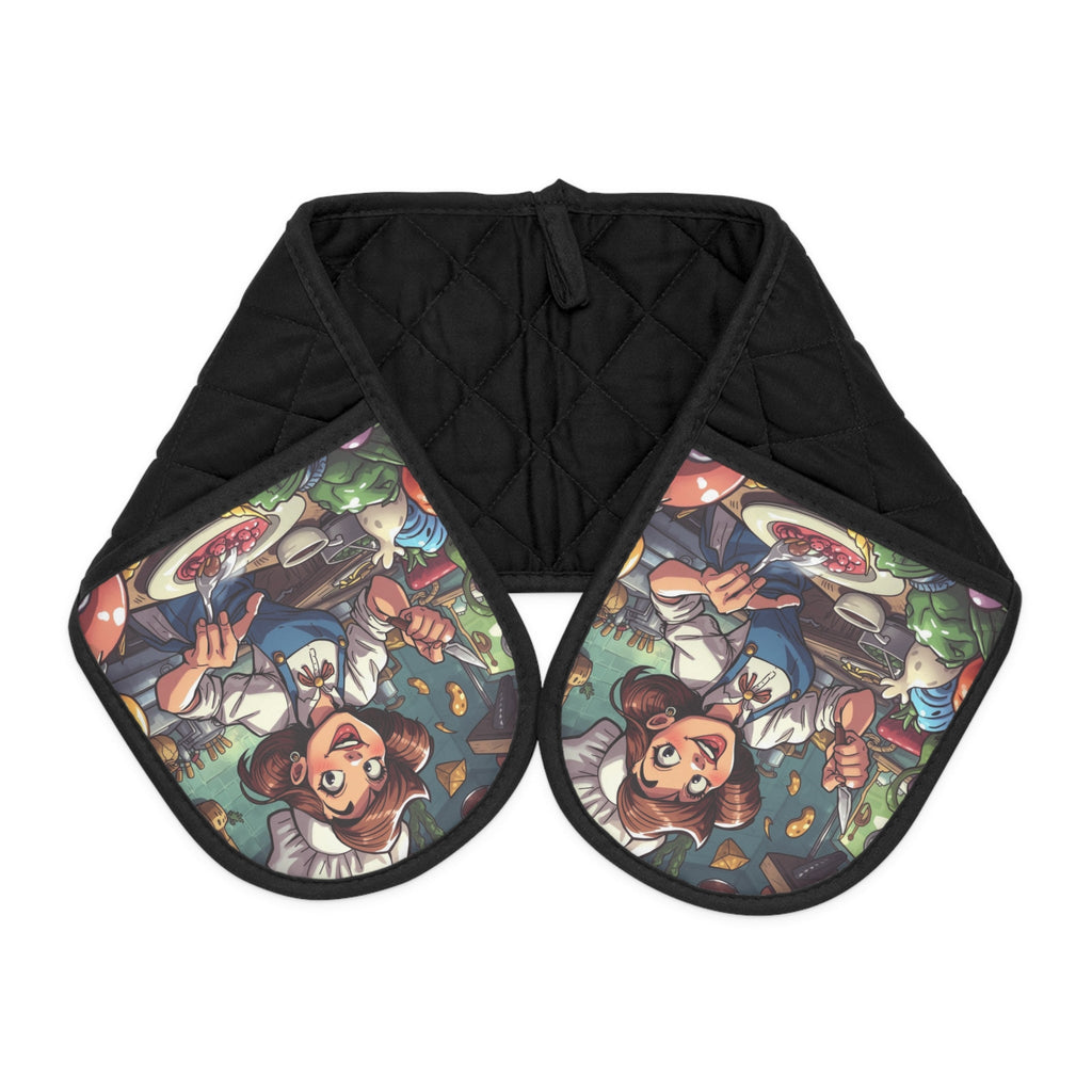 Bunte, skurrile Ofenhandschuhe für Hobbyköche - Familientruhe