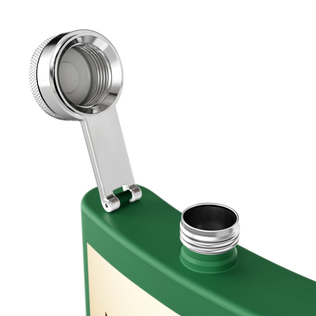 Cowgirl - Flachmann aus Edelstahl, 6 oz – perfekt als Geschenk, zum Camping, für Cowboy - Events, Tailgating und personalisierte Feiern! - Familientruhe