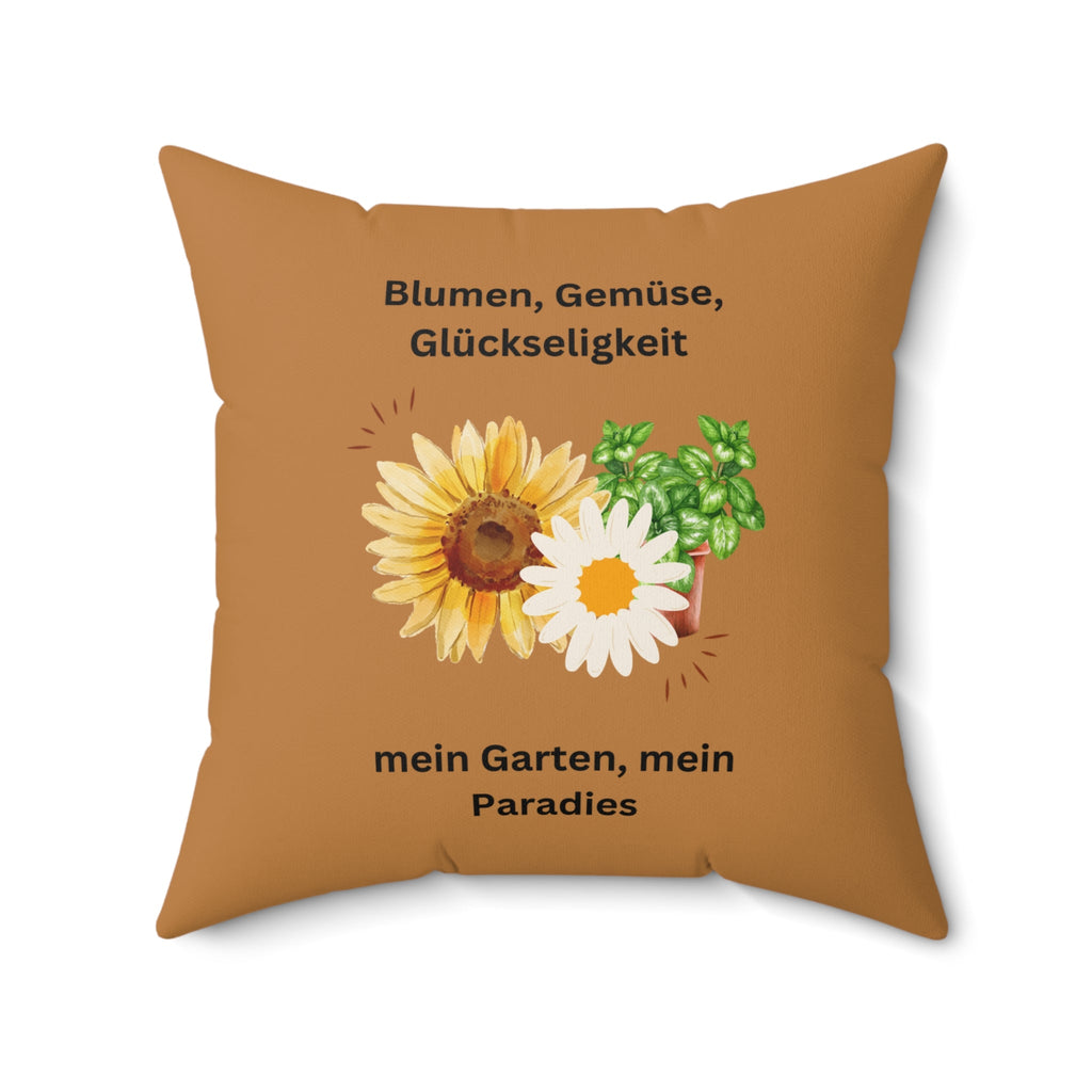Dekokissen mit Garteninspiration, dekoratives Kissen mit Blumenmuster - Familientruhe