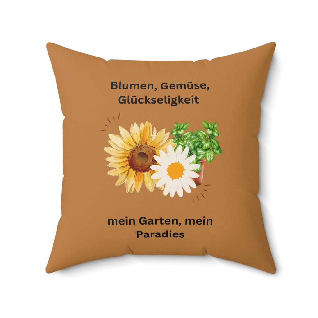 Dekokissen mit Garteninspiration, dekoratives Kissen mit Blumenmuster - Familientruhe