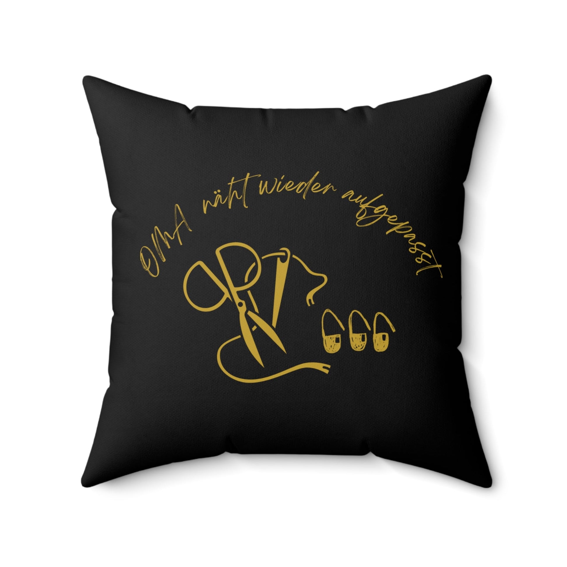 Dekokissen zum Thema Nähen, Gemütliches Wohndekor - Familientruhe