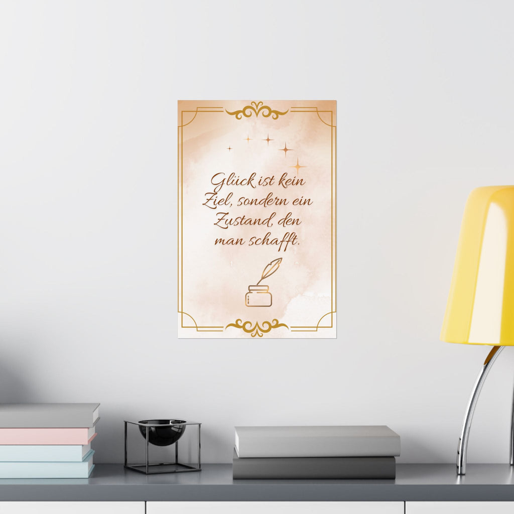 Elegante Motivationsposter aus Satin - Familientruhe