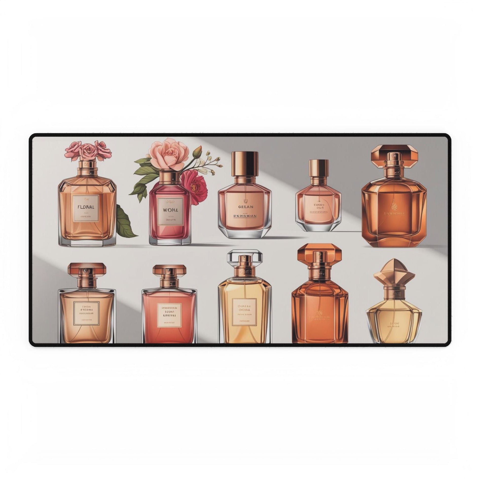 Elegante Parfüm - Schreibtischmatte, stilvolle Schreibtischunterlage - Familientruhe